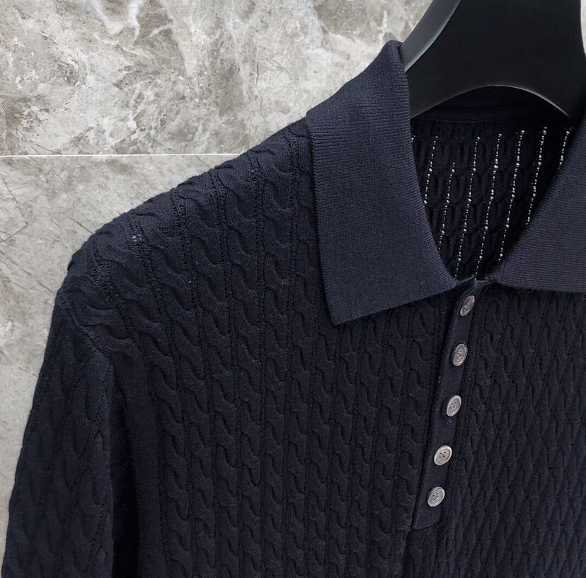 “THOM BROWNE Heavy-Work Polo Shirts and Twisted T-Shirts in Various Colors – Height Required for Ordering” - 图片 4