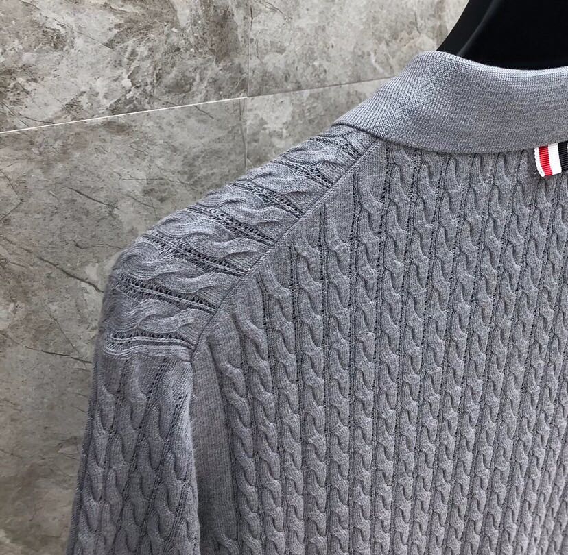 “THOM BROWNE Heavy-Work Polo Shirts and T-Shirts in 1-4 Colors” - 图片 6