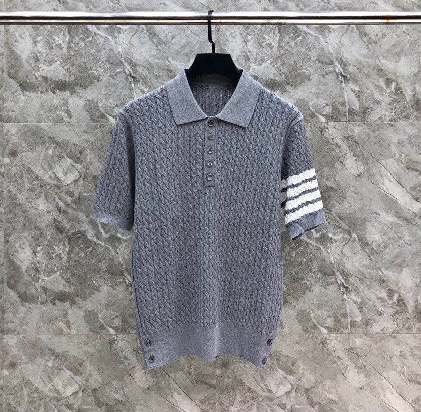 “THOM BROWNE Heavy-Work Polo Shirts and T-Shirts in 1-4 Colors” - 图片 1