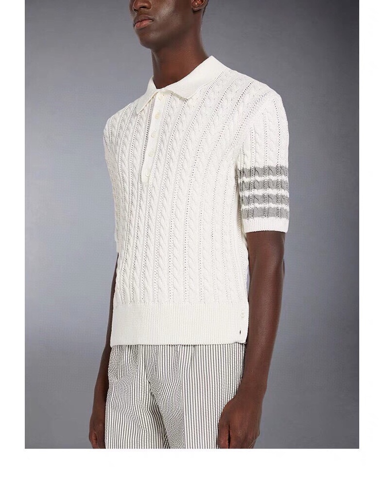 “P600 Thom Browne Heavy-Work Tweaked Polo Shirts and Twisted T-Shirts in 1-4 Colors” - 图片 2