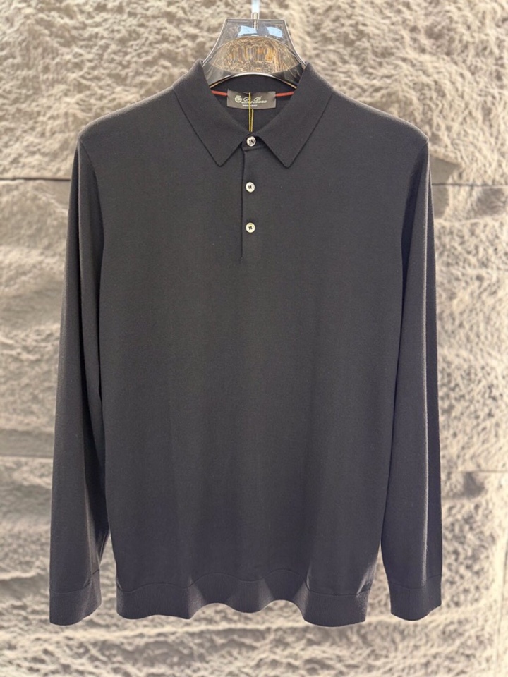 “2025 Loro Piana Noyoya Fall Winter Polo T-Shirts: High-Quality Wool, Classic Colors, Fashionable Choices” - 图片 1