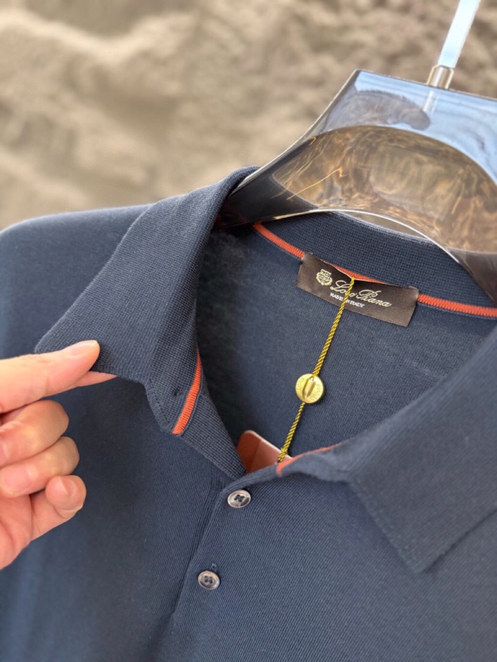 “New Loro Piana Noyoya 2025 Fall & Winter Polo T-Shirts: High-Quality, Classic Colors, Smart Fashionable Choice!” - 图片 5