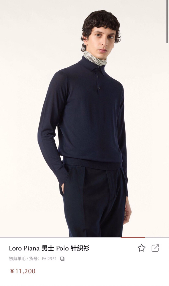 Loro Piana Noyoya 2025 Fall/Winter Polo T-Shirts: High-Quality, Classic Colors, Fashionable – Sizes 48-56 - 图片 3