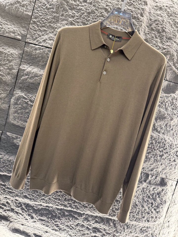 “2025 Loro Piana Noyoya Polo T-Shirts: High-Quality First-Cut Wool in Classic Colors” - 图片 8