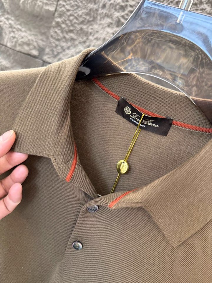 “2025 Loro Piana Noyoya Polo T-Shirts: High-Quality First-Cut Wool in Classic Colors” - 图片 4