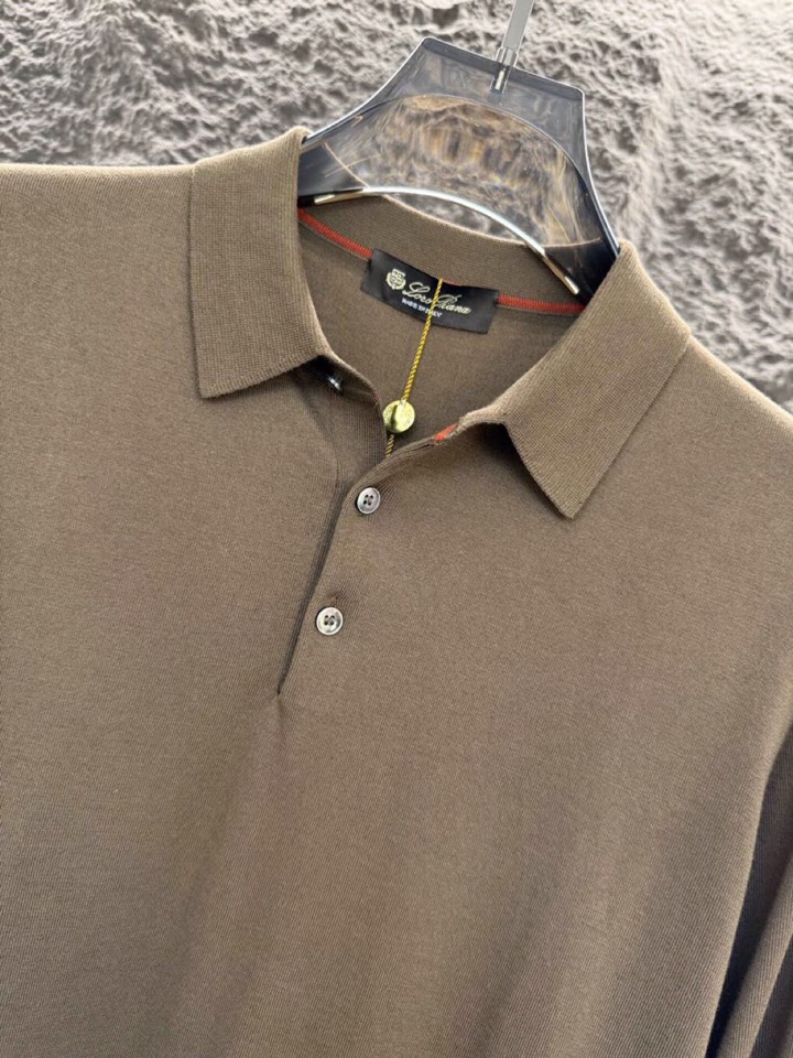 “2025 Loro Piana Noyoya Polo T-Shirts: High-Quality First-Cut Wool in Classic Colors” - 图片 3