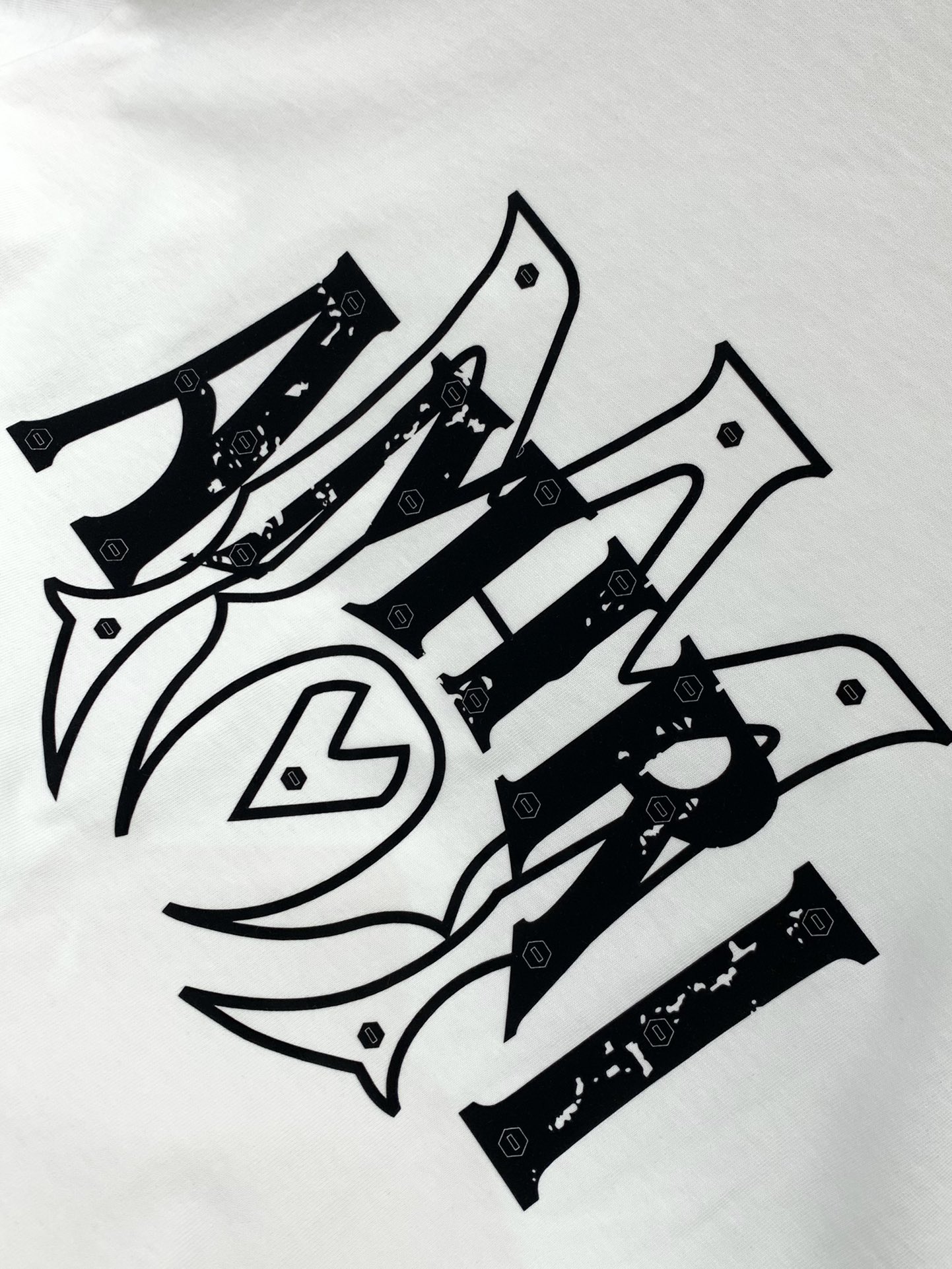 “Summer 2025 Fashion: P816 Amir Amiri Short-Sleeved T-Shirts with Alphabet Logo – High-Grade Import” - 图片 7