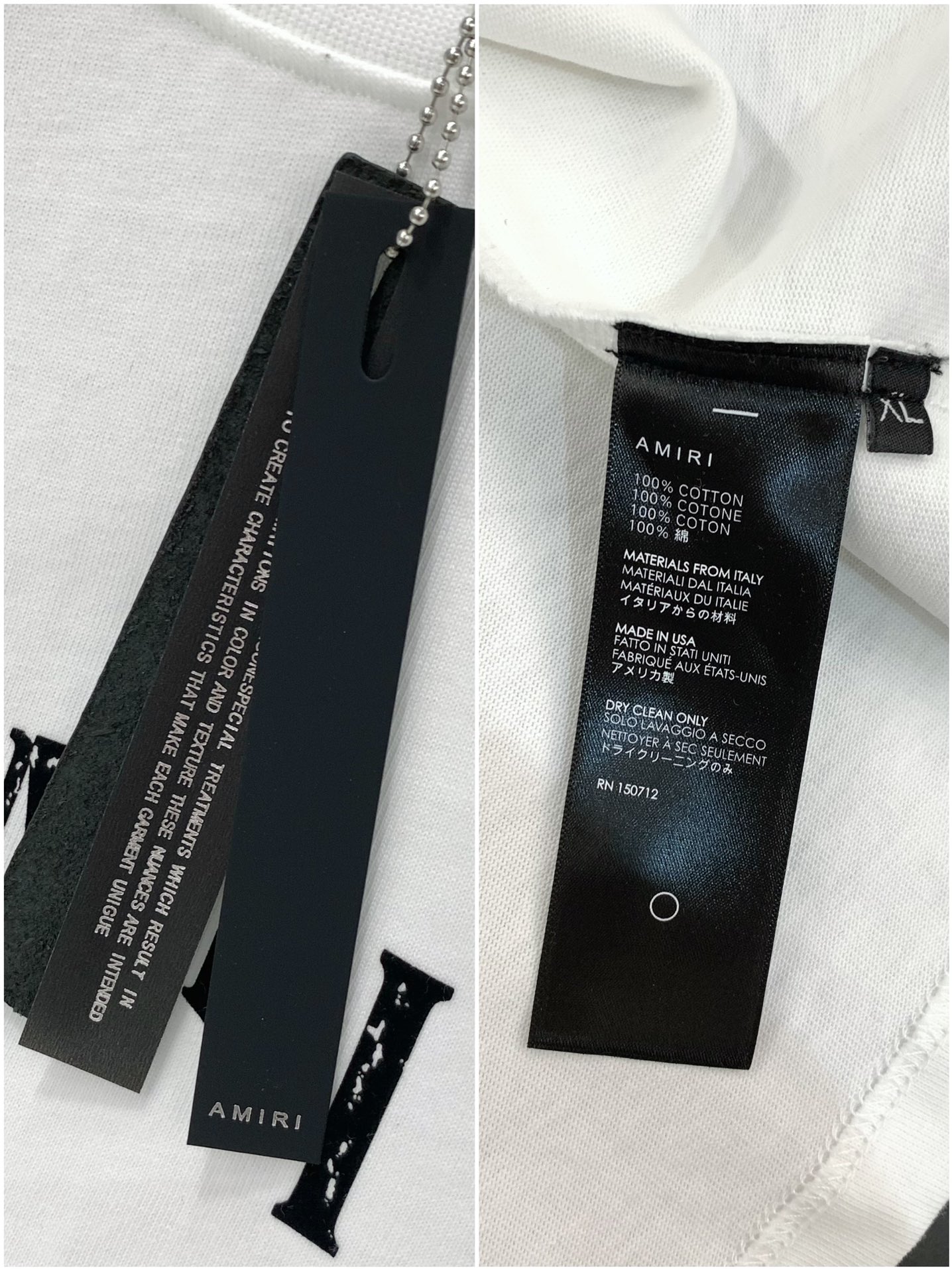 “Summer 2025 Fashion: P816 Amir Amiri Short-Sleeved T-Shirts with Alphabet Logo – High-Grade Import” - 图片 8