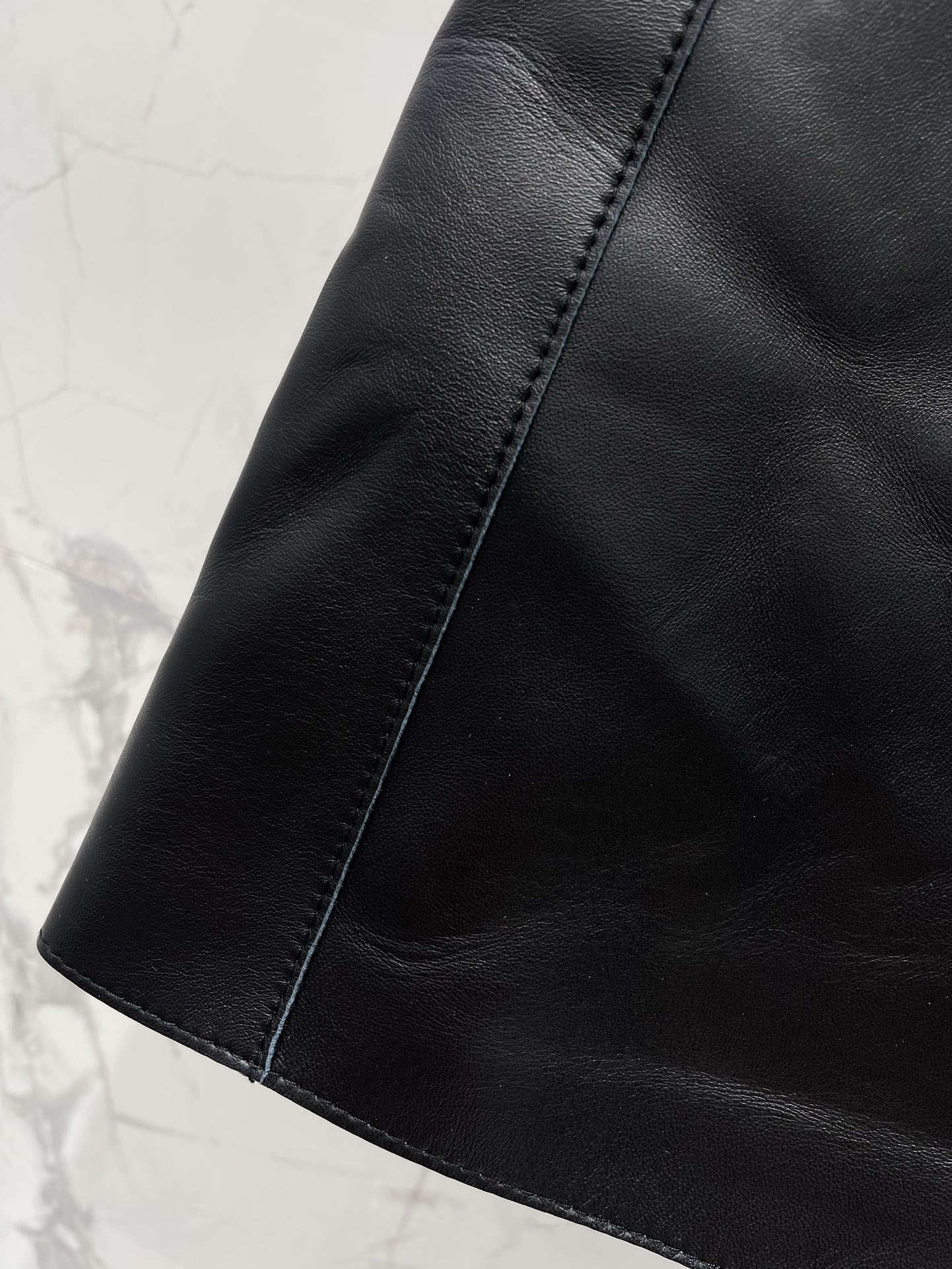 High Waist Lambskin Mini Skirt, Slim Fit, Round Hem, Bodycon - HERMÈS Style 8 i1754994605 2193 6