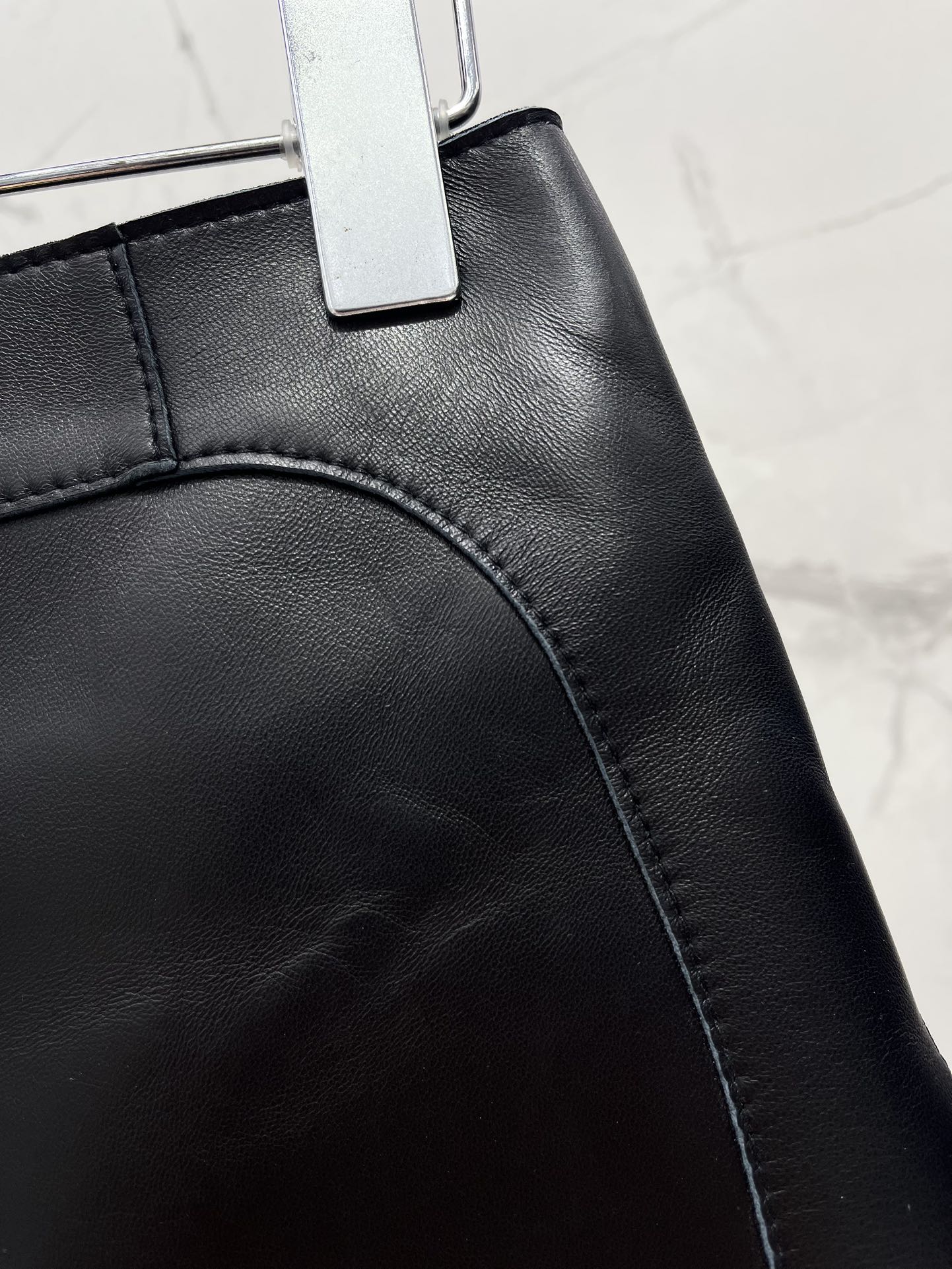 High Waist Lambskin Mini Skirt, Slim Fit, Round Hem, Bodycon - HERMÈS Style 5 i1754994605 4704 2