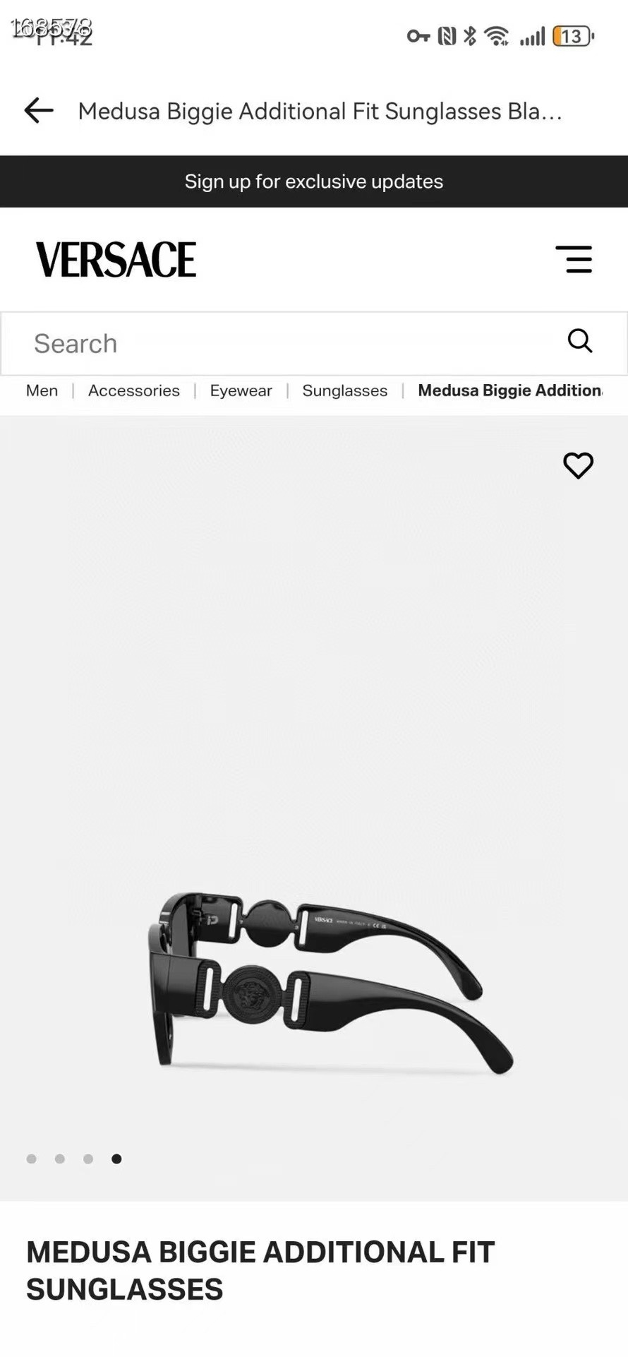  ‼️ 官网图 原版 新款  VERSAC*范思哲MODEL：OVE4483D太阳眼镜SIZE：58-1