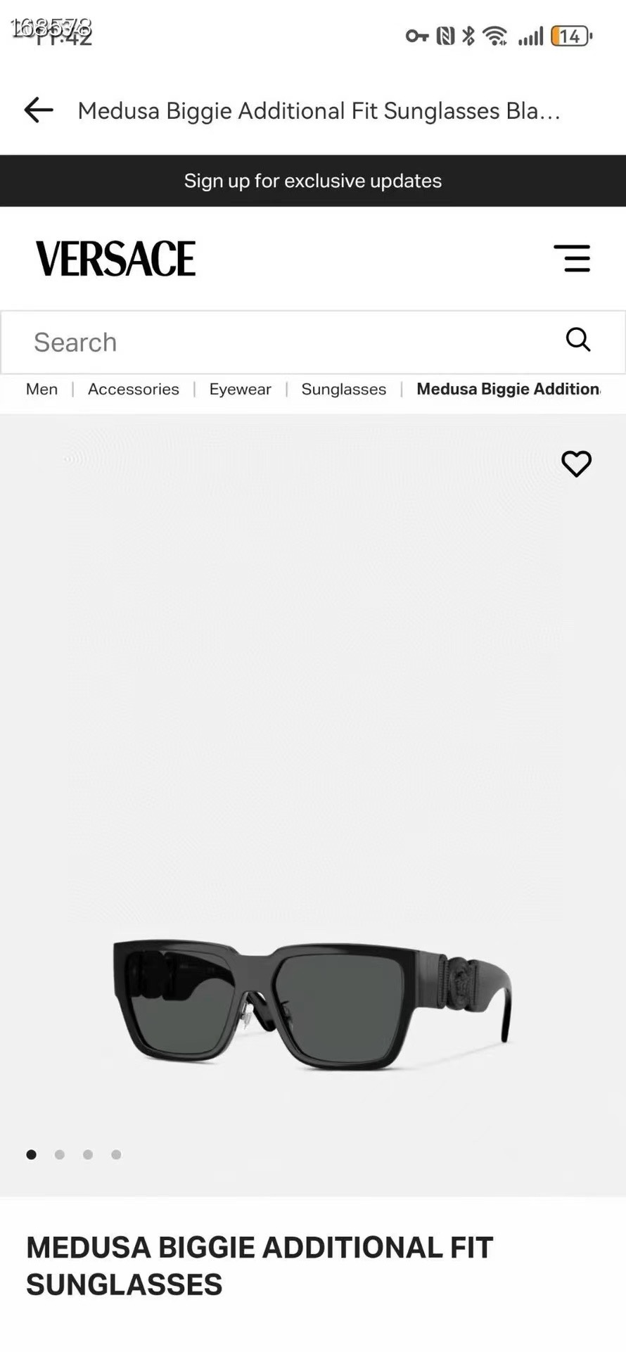  ‼️ 官网图 原版 新款  VERSAC*范思哲MODEL：OVE4483D太阳眼镜SIZE：58-1