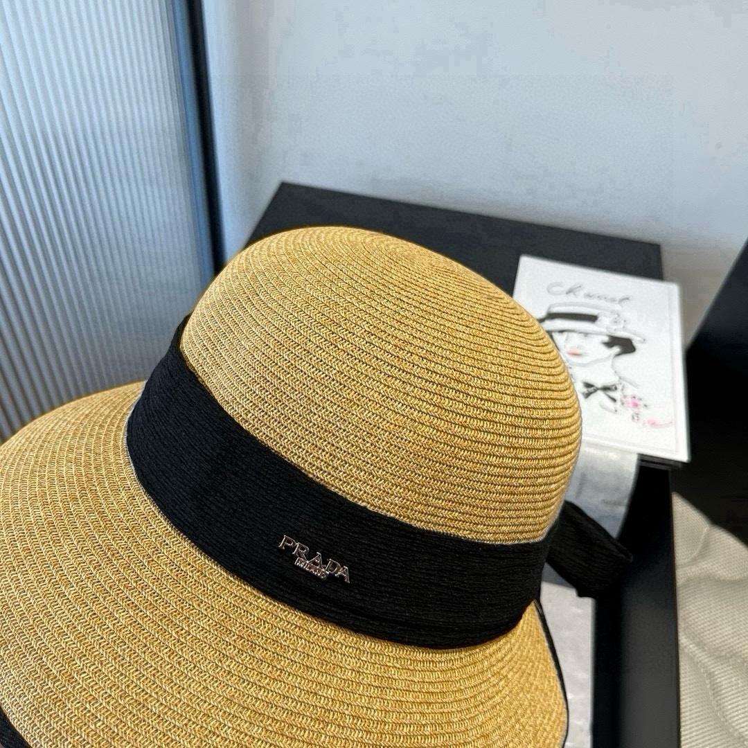 🆕

普拉达2025夏款礼帽，草帽，小清新 头围57cm