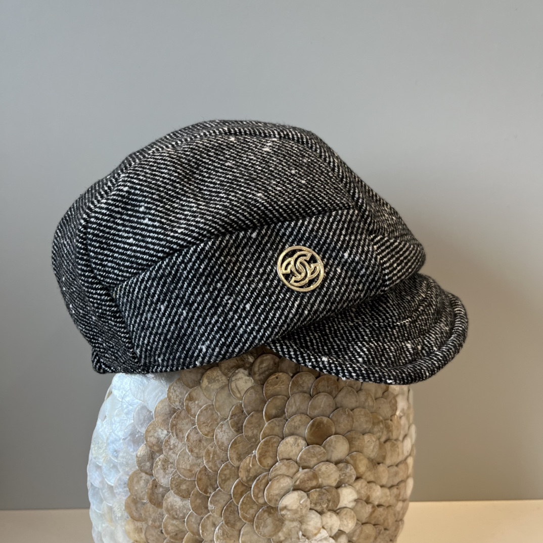 🆕

Chanel香奈儿新款鸭舌军帽，高级定制，头围57cm