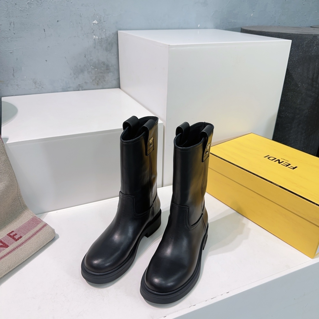 “Top Quality Fendi 25ss Old Flower Boots Series with Imported Materials and Velvet Lining” - 图片 8