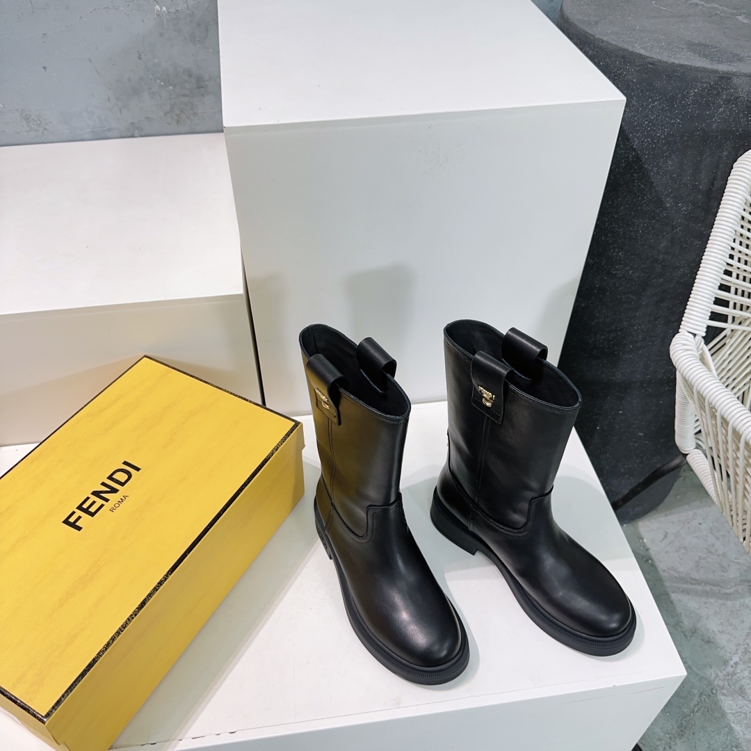“Top Quality Fendi 25ss Old Flower Boots Series with Imported Materials and Velvet Lining” - 图片 5