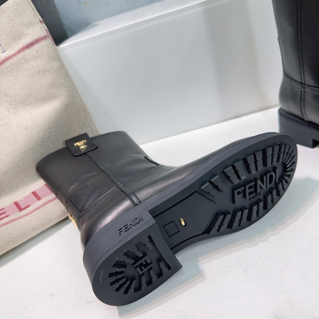 “Top Quality Fendi 25ss Old Flower Boots Series with Imported Materials and Velvet Lining” - 图片 9