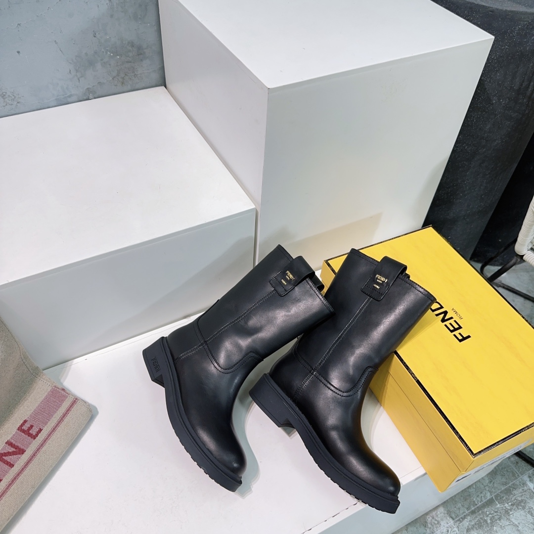 “Top Quality Fendi 25ss Old Flower Boots Series with Imported Materials and Velvet Lining” - 图片 6