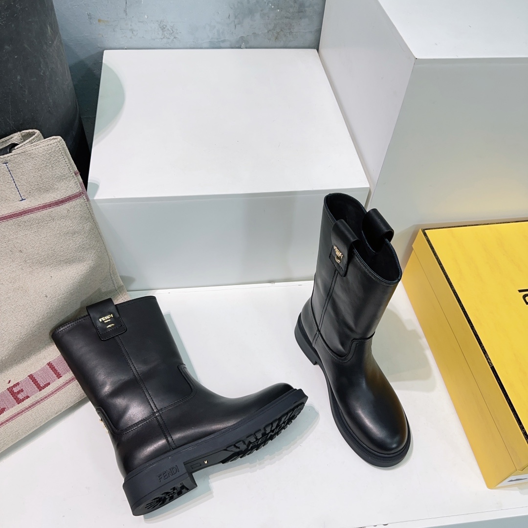 “Top Quality Fendi 25ss Old Flower Boots Series with Imported Materials and Velvet Lining” - 图片 7