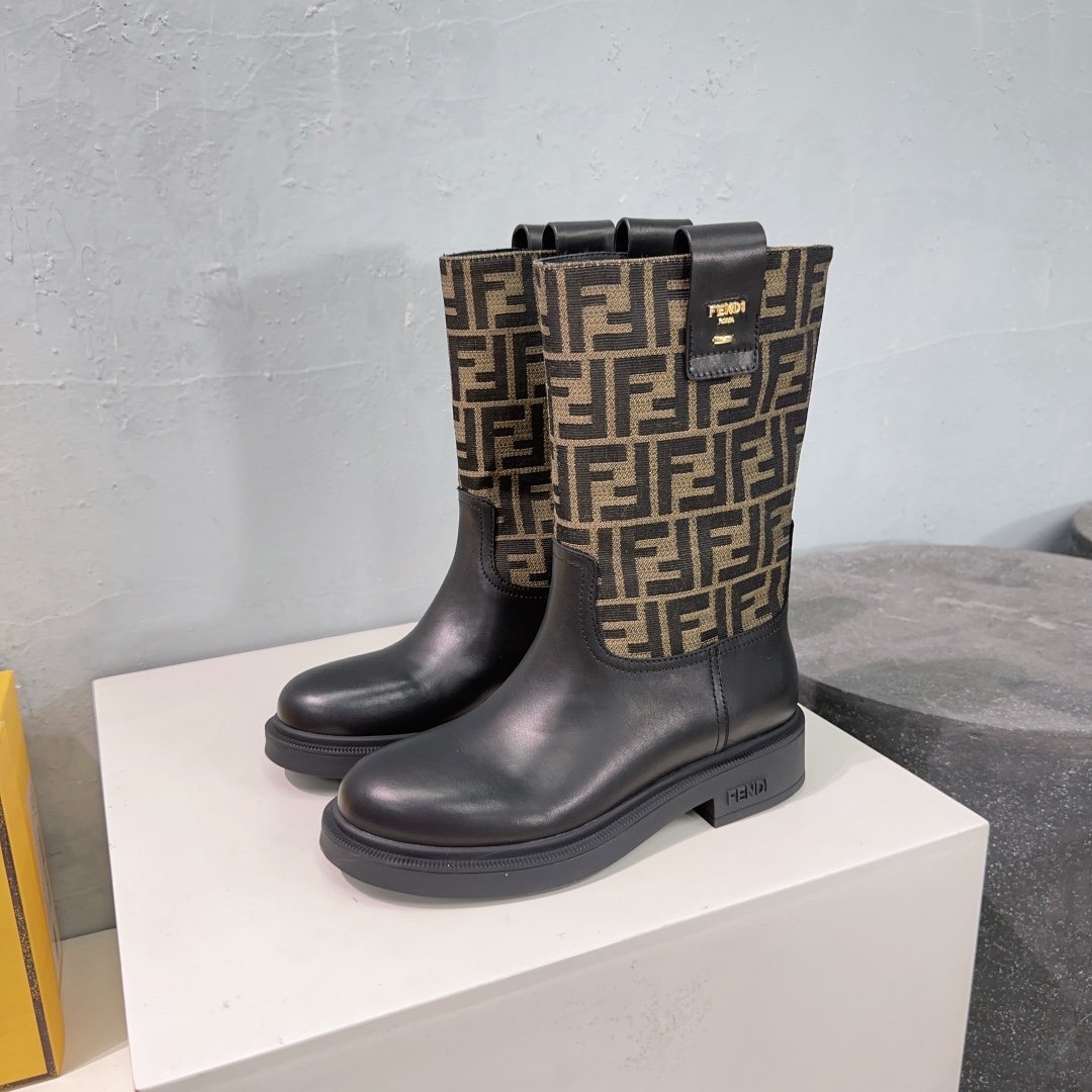 “Fendi 25ss Old Flower Boots: Top Quality Classic Series with Imported Materials | Sizes 35-40” - 图片 3