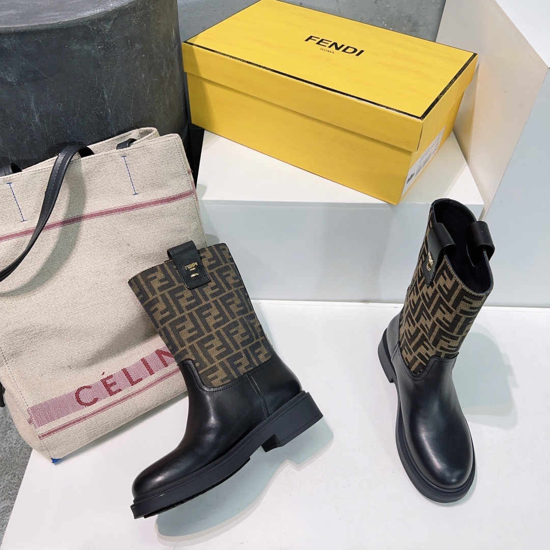 “Fendi 25ss Old Flower Boots: Top Quality Classic Series with Imported Materials | Sizes 35-40” - 图片 6