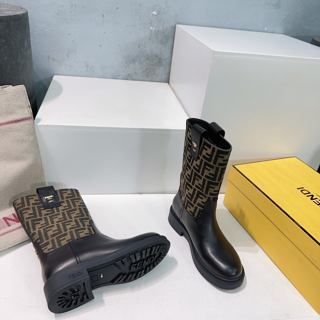 “Fendi 25ss Old Flower Boots: Top Quality Classic Series with Imported Materials | Sizes 35-40” - 图片 9