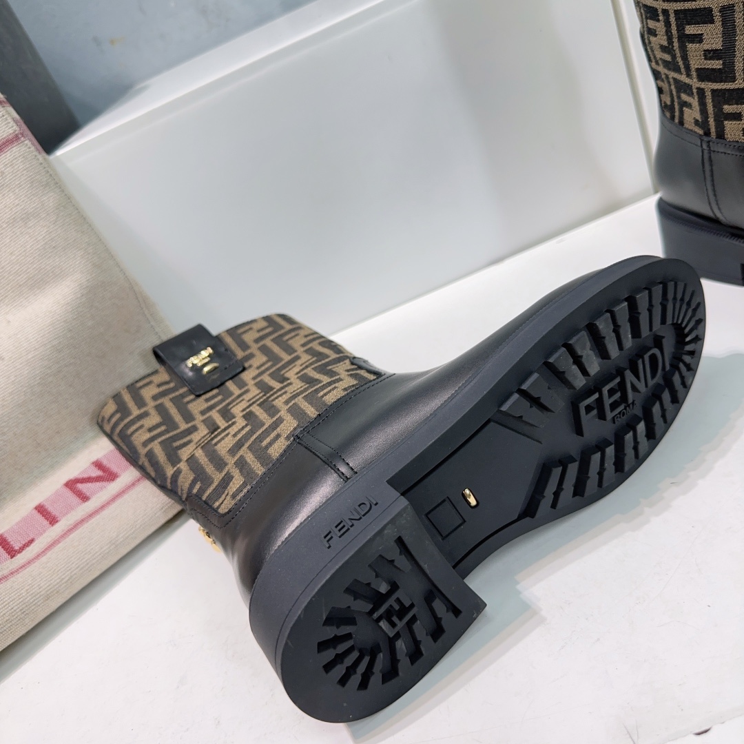 “Fendi 25ss Old Flower Boots: Top Quality Classic Series with Imported Materials | Sizes 35-40” - 图片 7