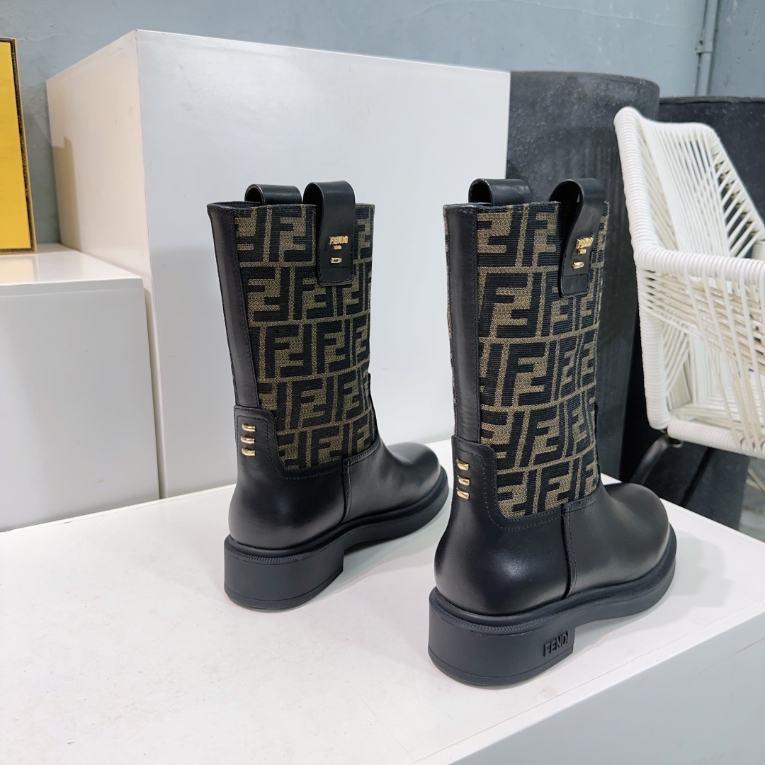 “Fendi 25ss Old Flower Boots: Top Quality Classic Series with Imported Materials | Sizes 35-40” - 图片 2