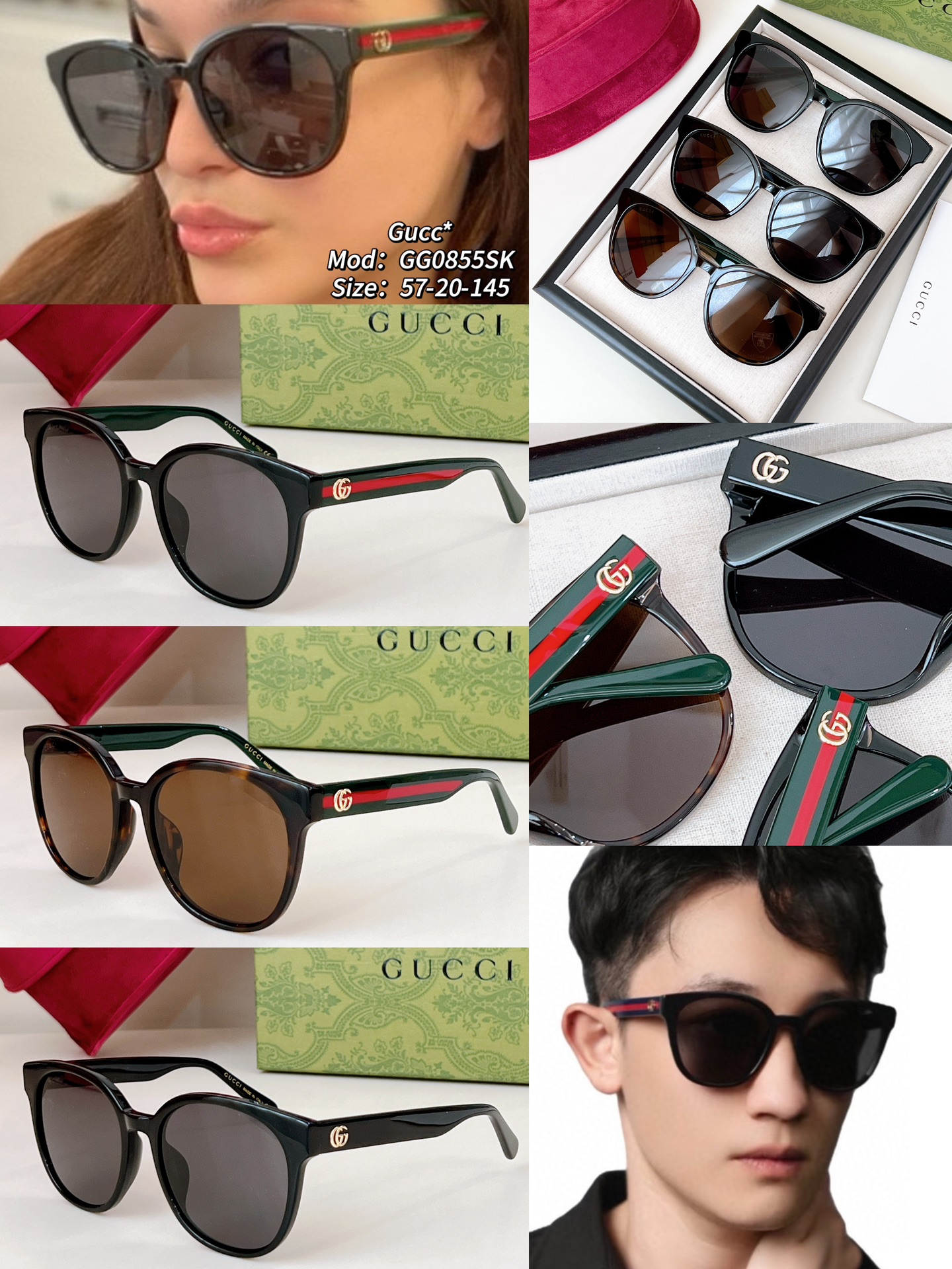 Gucc* Mod：GG0855SK