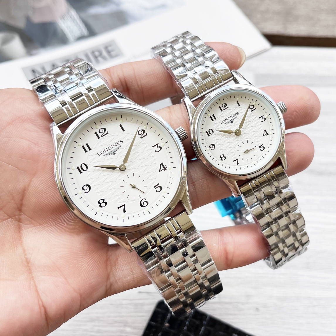 NO:340147,White shell, gold shell, steel belt 20 Longines Couple watch original imported quartz movement mineral glass mirror 316L stainless steel case diameter men 40mm women 30mm thick 8mm If today's sunlight stops its dazzling light, then your smile will illuminate my whole world, longines19860909白壳、金壳、钢带20  浪琴 情侣腕表原装进口石英机芯 矿物质玻璃镜面 316L精钢表壳直径男40mm女30mm 厚8mm如果今天的阳光停止了它耀眼的光芒.那么你的一个微笑,将照亮我的整个世界,,longines,Watch