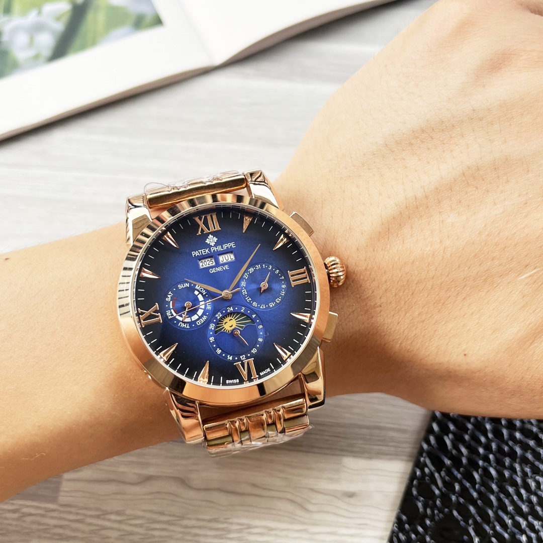 NO:340160,Unified, complex timepiece, luxurious and atmospheric, classic new products, shockingly launched [Latest] Patek Philippe, multi-functional boutique, large flywheel design [Type] boutique men's watch [Watch strap] real cowhide strap [Movement] high-end fully automatic mechanical movement [Mirror] mineral reinforced glass (more high definition) Elegant taste, vast and atmospheric, ingenious, wrist treasure, dimensions, diameters, thicknesses, 12.5mm, and hot sale!  Welcome to reprint!  ,,patek philippe,cowhide19860909统一 复杂时计 奢华大气 经典新品 震撼上市【最新】百达翡丽 多功能精品 大飞轮设计【类型】精品男士腕表【表带】真牛皮表带【机芯】高端全自动机械机芯【镜面】矿物质强化玻璃（更高清） 品味高雅 浩瀚大气 匠心独运 腕间瑰宝 尺寸直径42mm厚12.5mm热卖上市！欢迎转载！,,patek philippe,cowhide,Watch