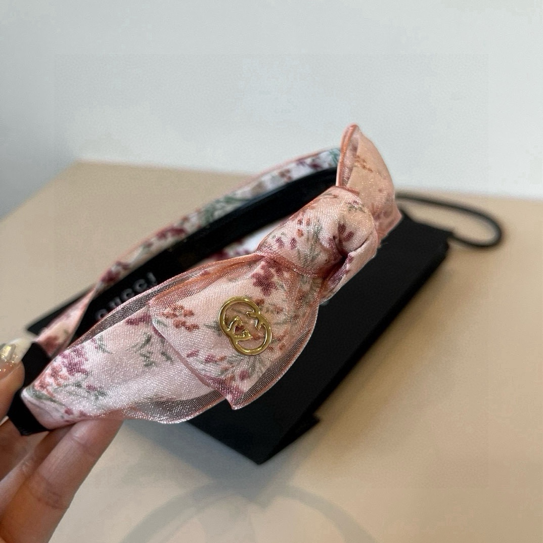 🆕

Gucci古奇 2025新款碎花头箍，蝴蝶结🎀发箍