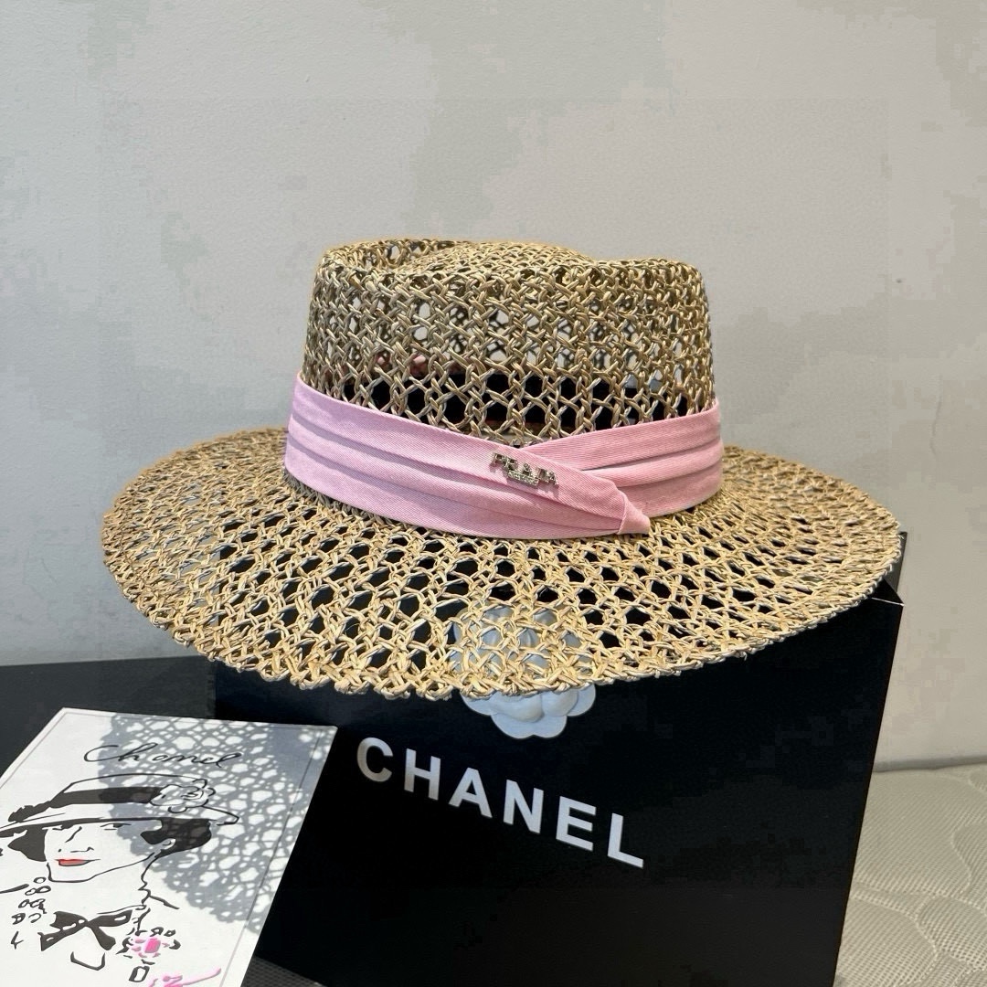 🆕

普拉达Prada新款礼帽，遮阳草帽，头围57cm