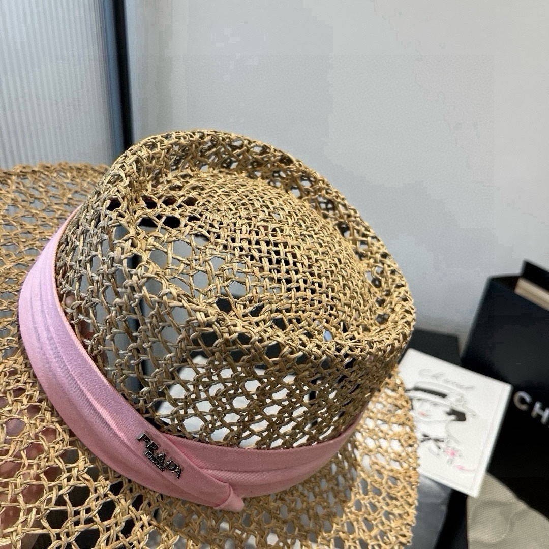 🆕

普拉达Prada新款礼帽，遮阳草帽，头围57cm