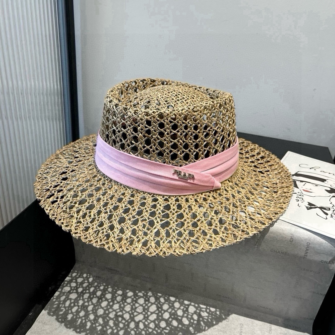 🆕

普拉达Prada新款礼帽，遮阳草帽，头围57cm