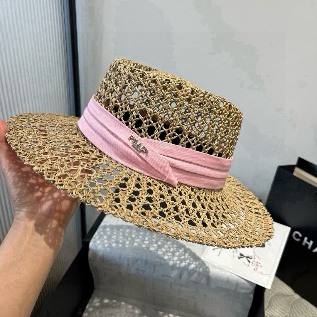 🆕

普拉达Prada新款礼帽，遮阳草帽，头围57cm