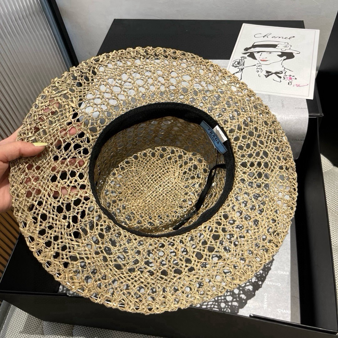🆕

普拉达Prada新款礼帽，遮阳草帽，头围57cm