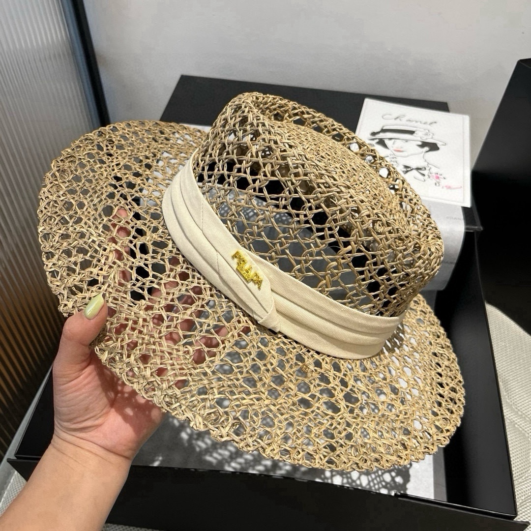 🆕

普拉达Prada新款礼帽，遮阳草帽，头围57cm