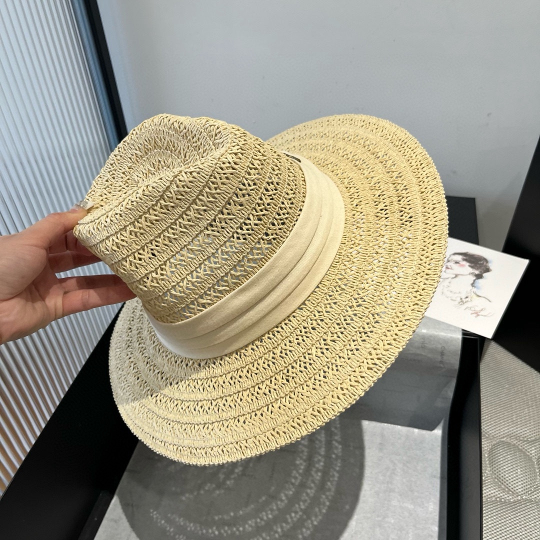 🆕

普拉达Prada新款礼帽，遮阳草帽，头围57cm