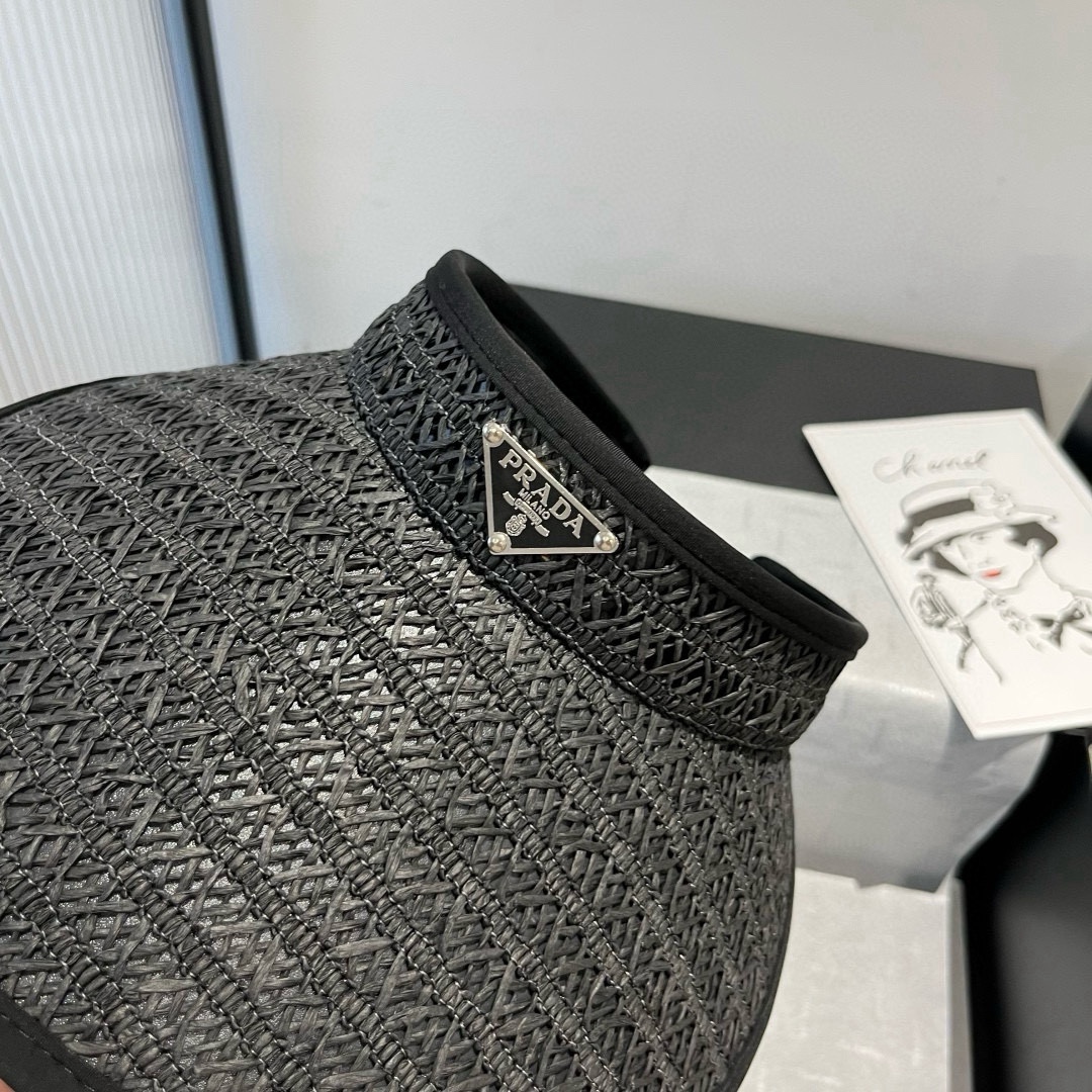 🆕

Prada普拉达新款空顶发箍遮阳帽，可调节，头围57cm