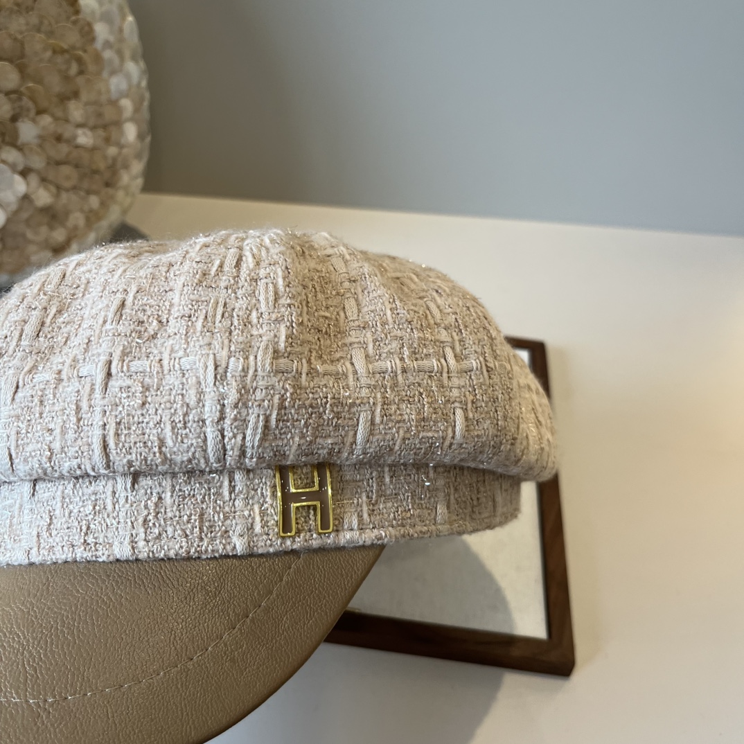 🆕

爱马仕秋款画家鸭舌帽，后松紧带调节