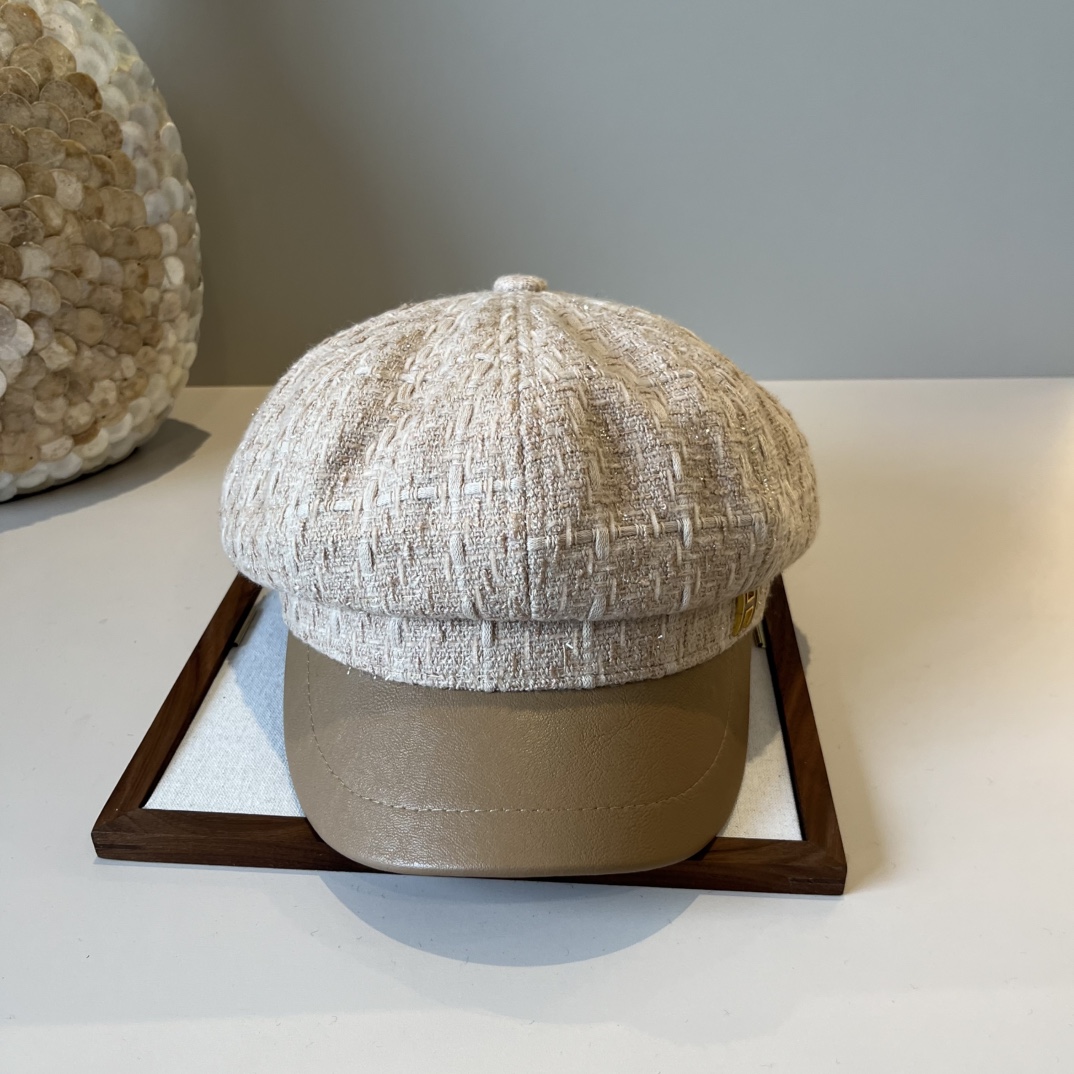 🆕

爱马仕秋款画家鸭舌帽，后松紧带调节