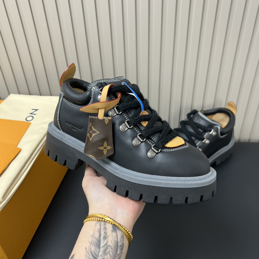 נעלי דרבי טיולים שרוכים Louis Vuitton Remix - עור נאפה יוקרתי, סוליית TPU 10 i1755147849 6909 8