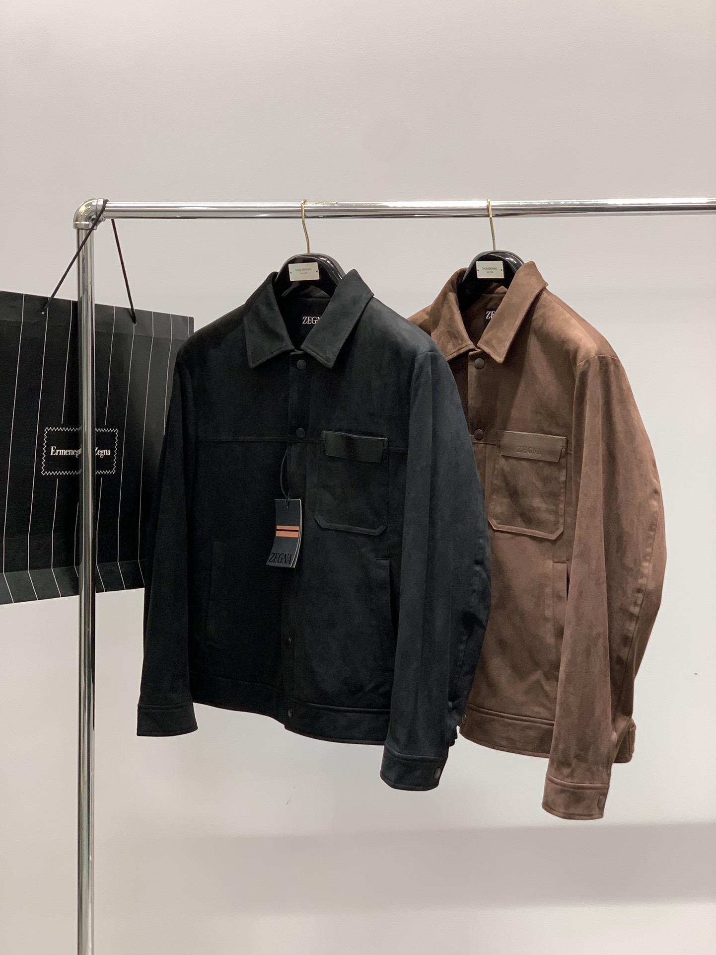 ，杰尼亚 Zegna，2025冬季最新品，专柜同步有售，原单狠货，时尚休闲➕薄羽绒夹克外套，采用进口原版