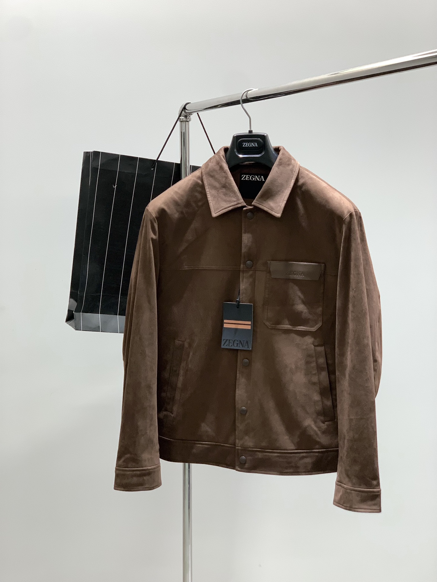 ，杰尼亚 Zegna，2025冬季最新品，专柜同步有售，原单狠货，时尚休闲➕薄羽绒夹克外套，采用进口原版