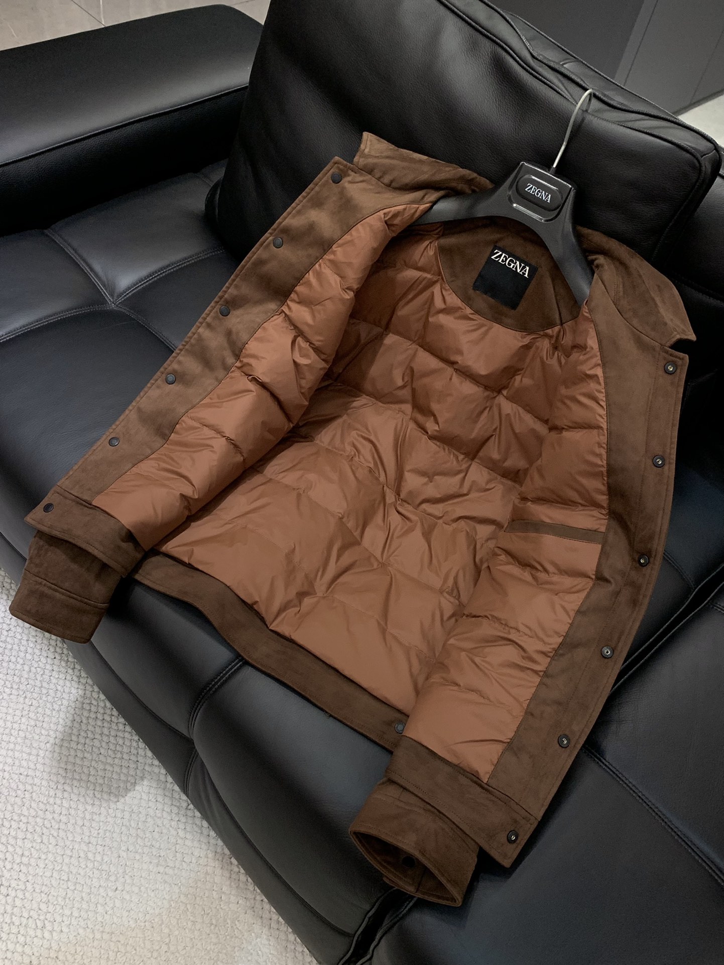 ，杰尼亚 Zegna，2025冬季最新品，专柜同步有售，原单狠货，时尚休闲➕薄羽绒夹克外套，采用进口原版
