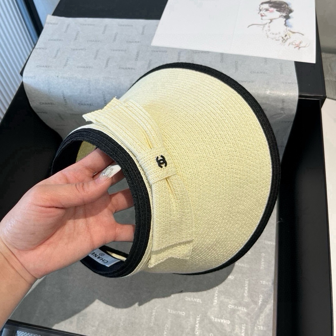NO:362499,Chanel Chanel bow empty top sun hat, adjustable hat, straw hat, fisherman hat, baseball hat, knit hat, chanel, chanel, espadrilles, hatsChanel香奈儿蝴蝶结空顶遮阳帽,可调节帽子草帽渔夫帽棒球帽针织帽,帽子,chanel,chanel,espadrilles,hats,hat
