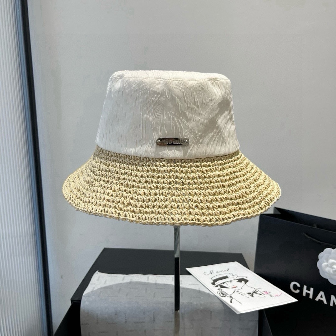NO:362298,Miumiu Miu new fisherman hat, knitted spliced ​​gold wire fabric, head circumference 57cm hat, straw hat, fisherman hat, baseball hat, knit hat, hat, miumiu, espadrilles, hatsmiumiu缪缪新款渔夫帽,编织拼接金丝面料,头围57cm 帽子草帽渔夫帽棒球帽针织帽,帽子,miumiu,espadrilles,hats,hat