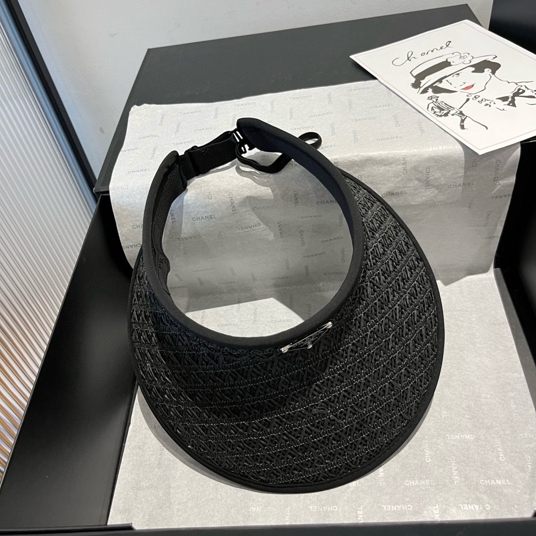 🆕

Prada普拉达新款空顶发箍遮阳帽，可调节，头围57cm