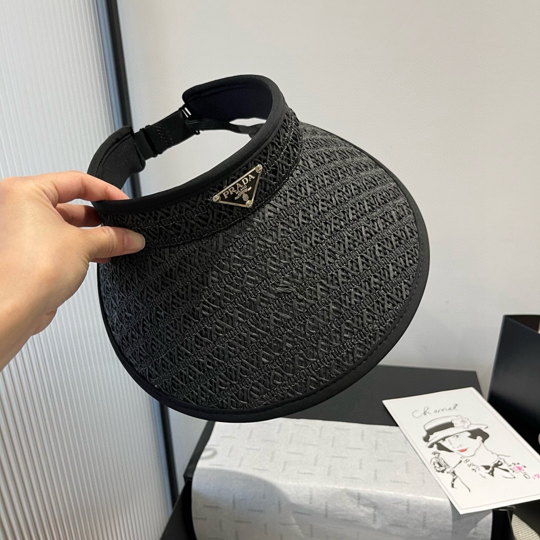 🆕

Prada普拉达新款空顶发箍遮阳帽，可调节，头围57cm